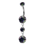 Visací piercing do pupíku - TITAN
