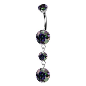 Visací piercing do pupíku - TITAN