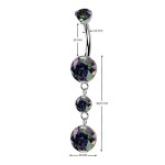 Visací piercing do pupíku - TITAN