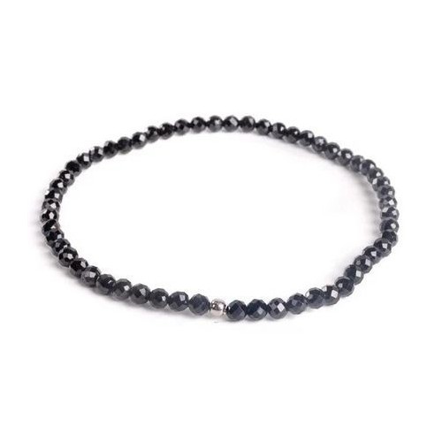 Minerální náramek přírodní Spinel a stříbro AG925