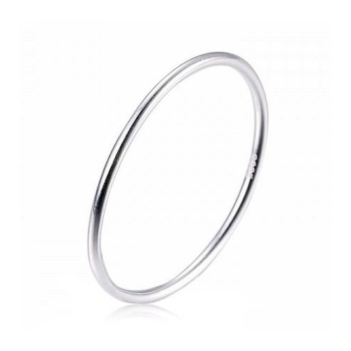 Minimalistický stříbrný prsten, vel. 45