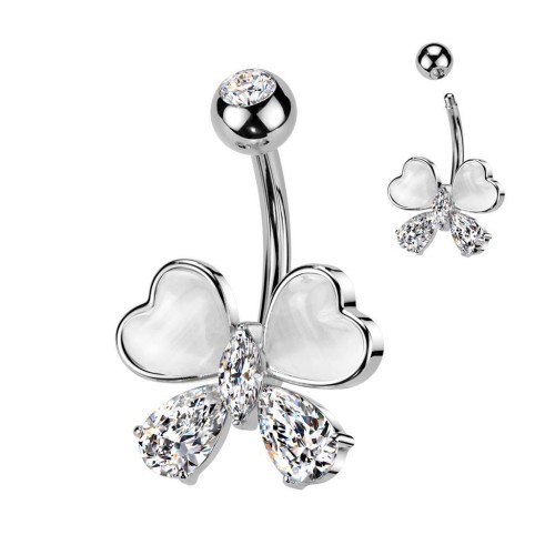Piercing do pupíku - mašlička