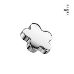 Náhradní ozdoba kytička k dermálu TITAN, závit 1,6 mm (zlacená)
