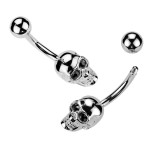 Piercing do pupíku lebka