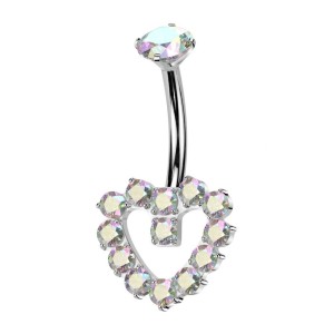 Piercing do pupíku srdce - TITAN