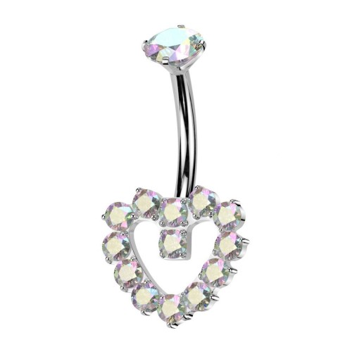 Piercing do pupíku srdce - TITAN