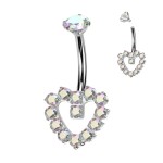 Piercing do pupíku srdce - TITAN