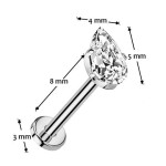 Piercing do brady - PUSH IN labreta TITAN