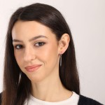 Stříbrné náušnice visací úzké dlouhé 11699.1