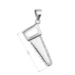 Stříbrný přívěsek ruční pila 14059.1 crystal