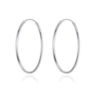 Stříbrné dámské náušnice kruhy 18 mm