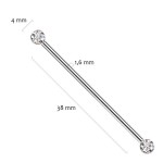 Industrial PUSH IN piercing TITAN