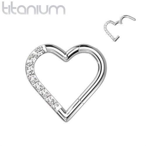 Segment kruh - helix / cartilage / tragus / septum piercing TITAN, 1,2 x 10 mm