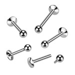 Piercing do brady - labreta titan (1,6 x 8 mm)
