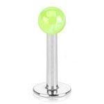 Piercing do brady - labreta (modrá)