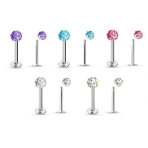 Piercing do brady - labreta s krystaly