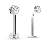 Piercing do brady - labreta s krystaly