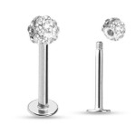 Piercing do brady - labreta s krystaly