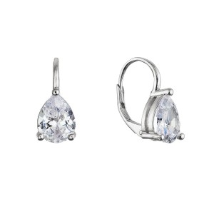 Stříbrné visací náušnice kapky 11643.1