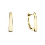 Pozlacené stříbrné náušnice 61106