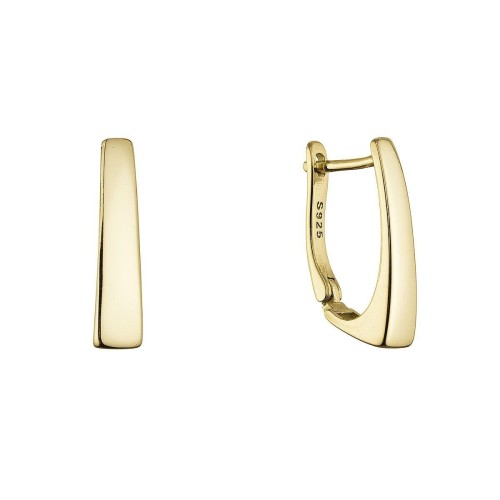 Pozlacené stříbrné náušnice 61106