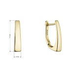 Pozlacené stříbrné náušnice 61106