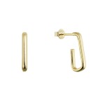 Pozlacené stříbrné náušnice 61116