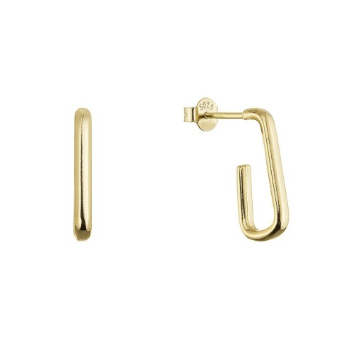 Pozlacené stříbrné náušnice 61116