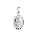 Stříbrný přívěsek madailonek Madonka 64090