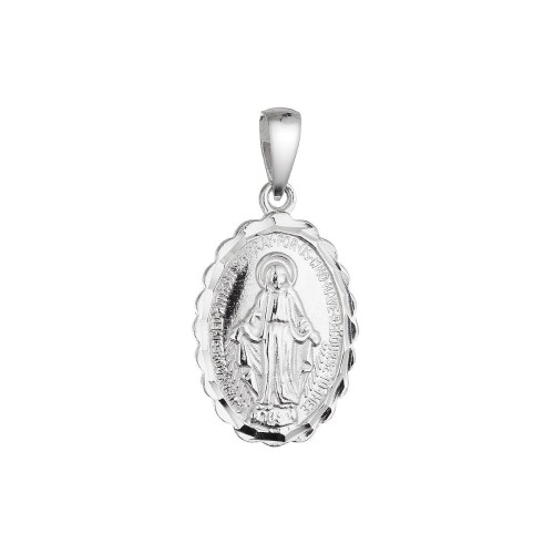 Stříbrný přívěsek madailonek Madonka 64090