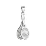 Stříbrný přívěsek tenis 64048