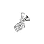 Stříbrný přívěsek tuba 64029