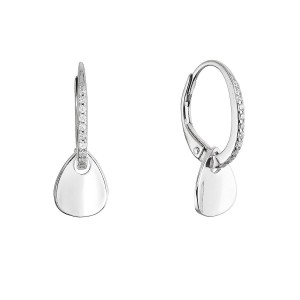 Stříbrné náušnice se zavěšenou placičkou 11722.1