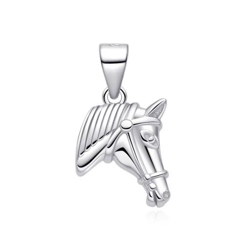 Stříbrný přívěsek hlava koně