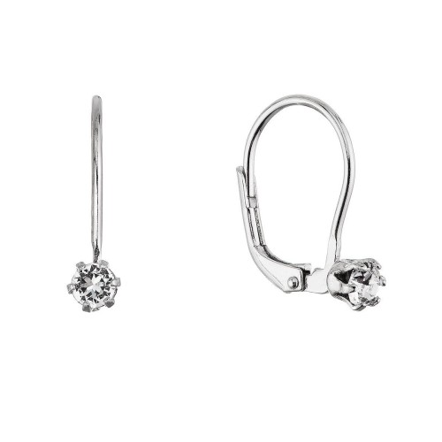 Stříbrné visací náušnice se Swarovski krystalem 31322.1