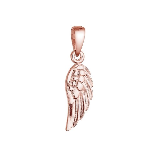 Pozlacený stříbrný přívěsek andělské křídlo 64088 rose gold