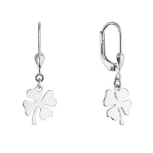 Stříbrné náušnice čtyřlístky 61132