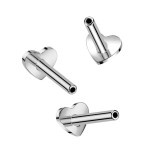 PUSH IN tyčka k labretě TITAN (1,2 x 8 mm)