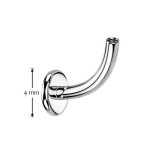 Tyčka k piercingu do pupíku TITAN, závit 1,2 mm (1,2 x 8 mm)