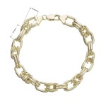 Elegantní masivní náramek pozlacený 73067