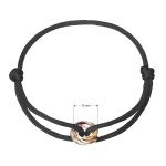 Kabbalah náramek s trojbarevnými kroužky 13092.3 black