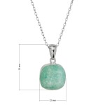 Stříbrný náhrdelník s amazonitem 12165.3