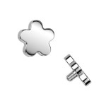 Náhradní ozdoba kytička k dermálu TITAN, závit 1,6 mm (zlacená)