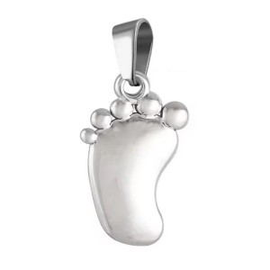 Ocelový přívěsek dětská nožka