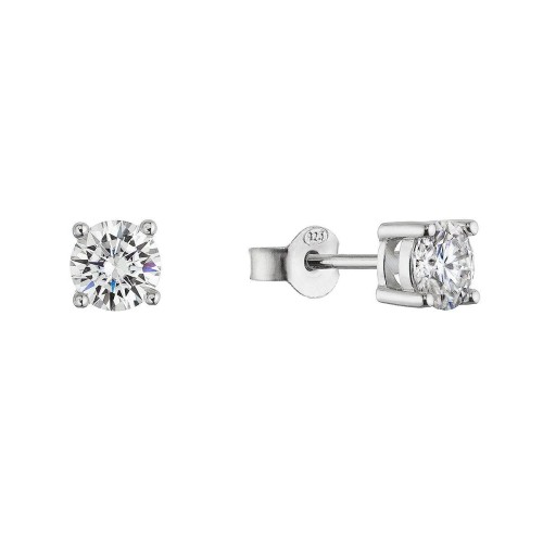 Stříbrné náušnice ELEN 11M00007 moissanite