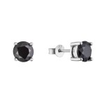 Stříbrné náušnice LUNA 11M00010 moissanite