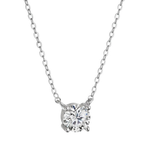 Stříbrný náhrdelník ELEN 12M00005 moissanite