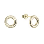 Pozlacené náušnice kroužky 11745.1
