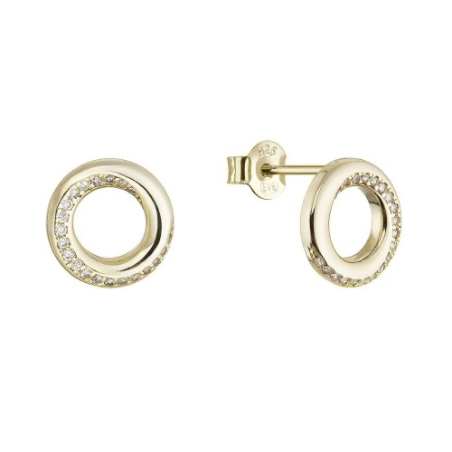 Pozlacené náušnice kroužky 11745.1