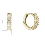 Pozlacené kroužky se zirkony 11771.1